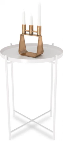 Столик журнальный Sheffilton SHT-CT8/CT8-2 белый муар