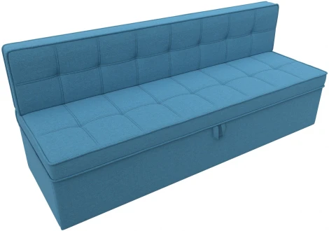 Диван кухонный прямой Техас (Голубой/Рогожка) Лига Диванов арт.123210