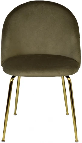30C-30177 Стул велюр хаки, мет.ножки 50*53*77см Garda Decor
