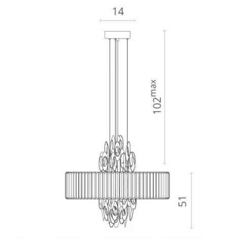 Подвесной светильник Divinare Tiziana 1285/02 SP-6