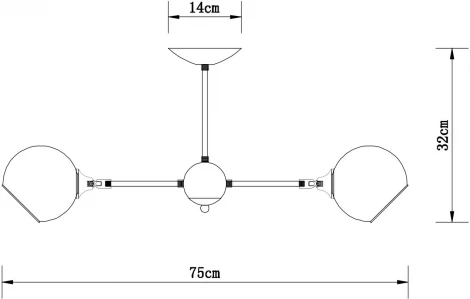 Потолочная люстра Arte Lamp Lagos A2708PL-5BK