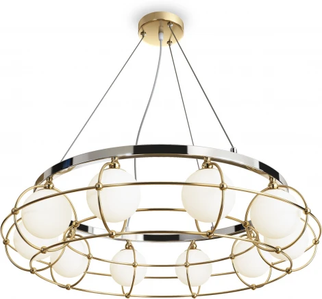 Подвесная люстра Maytoni Carcass MOD312PL-10GCH