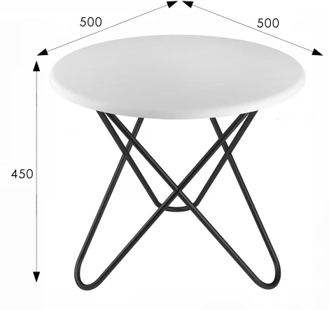 Стол журнальный BeautyStyle 20 белый/черный от фабрики Mebelik