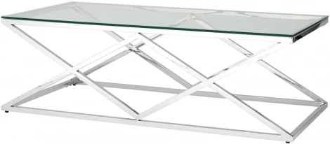 Журнальный стол Stool Group 120*60 ИНСИГНИЯ серебро УТ000001504