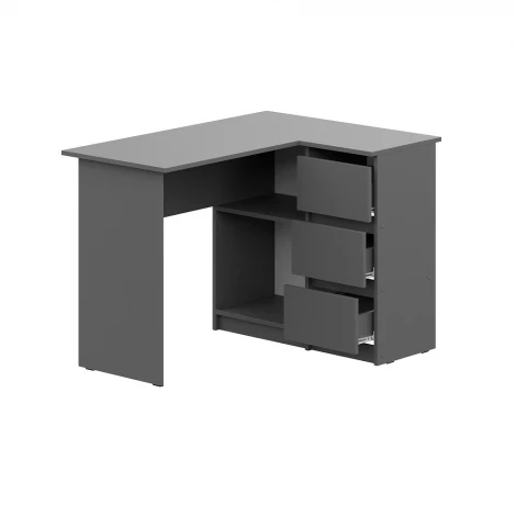 Стол угловой Арника Денвер, графит