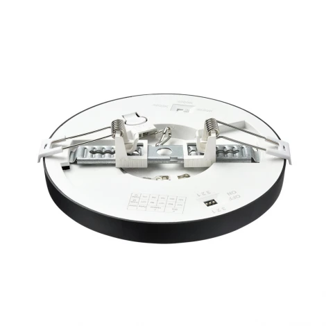 Потолочный светильник Sonex Nebula Black 7788/12L пластик/белый/черный LED 12Вт 3000/4000/6500К CCT/датчик движения