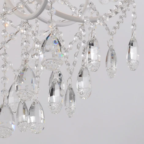 Подвесная люстра Reluce 04211-0.4-07 WH (220V, подвески, на цепи, подсвечник, свеча)