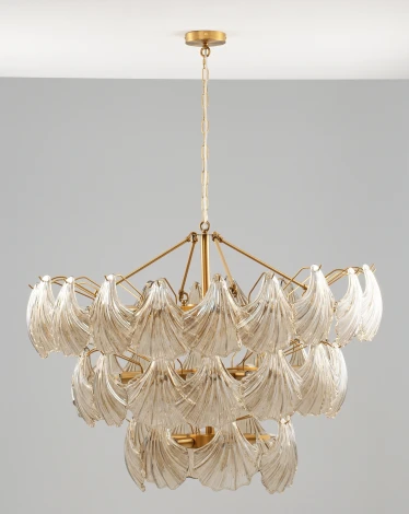 Подвесная большая люстра Moderli Justine V10410-32P (220V, на цепи)