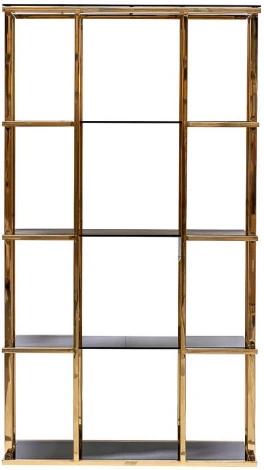 Стеллаж Garda Decor 46AS-SH1537-GOLD (Золото/Золото,Черный)