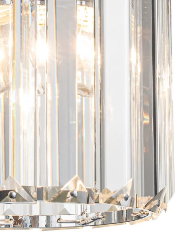 Подвесной светильник Escada Adorn 10192/1S Chrome 1х60Вт Е27, металл/стекло, хром