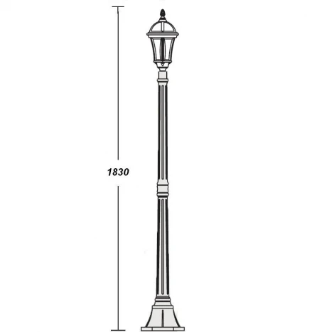 Наземный фонарь Oasis Light 95208S Bl (220V, IP44)