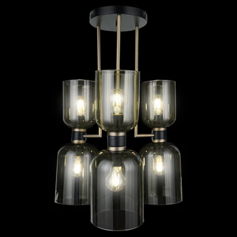 Потолочная люстра на штанге 33 Идеи CHN901.03.AMB17.ABL-M67GC (220V)