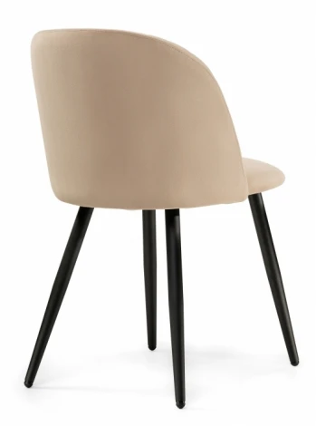 Стул Woodville на металлокаркасе Gabi 1 dark beige / black 15351