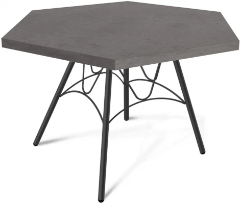 Столик журнальный SHT-S100/TT20 ЛДСП 70 черный муар/бетон чикаго темно-серый Sheffilton 2704898001