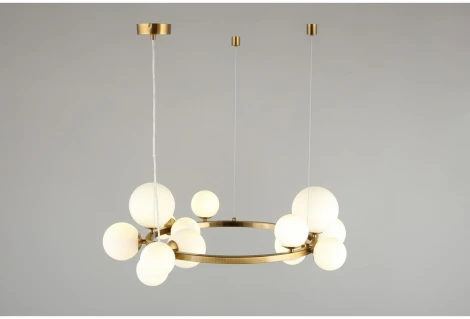 Подвесной светильник Aployt Letizia APL.314.03.14 (220V, на тросе, шарики, кольцо, молекулы)