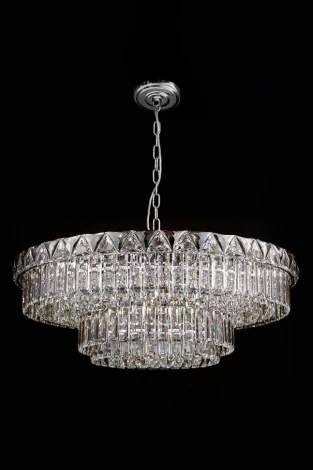 Подвесная люстра Fluorite Normandie FL1085-21P (220V, хрусталь, на цепи)