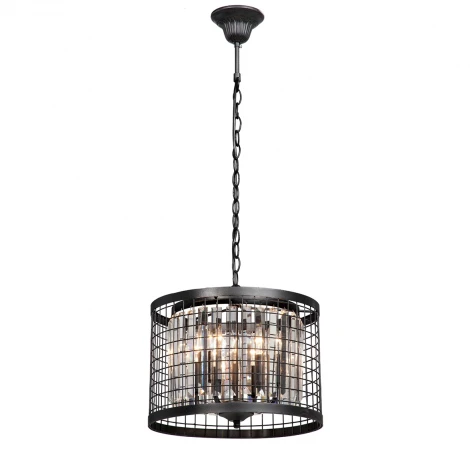 Подвесная люстра Vitaluce V5184-1/4 (220V, хрусталь, на цепи, свеча, круглые)