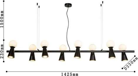 Подвесной светильник Favourite Gnomes 4095-8P (220V, на тросе, шарики)