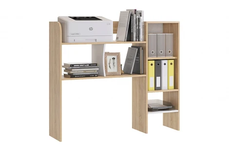 Энерджи Надстройка 1200 прямая Mebelson (ЛДСП/Дуб сонома,Белый) арт.MDE-08.1623