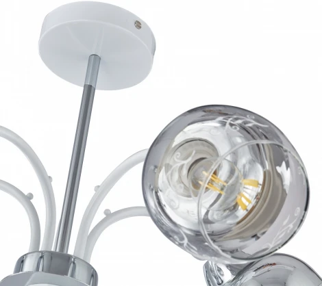 Потолочная люстра на штанге Arte Milano Napoli-326008 326008/5A WH+CR (220V)