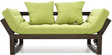 Кушетка Arsko Амбер венге зеленая рогожка