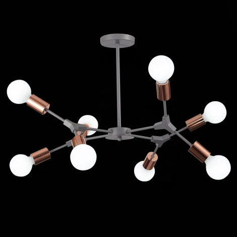 Потолочная люстра на штанге Evoluce Palare SLE106403-08 (220V, молекулы)