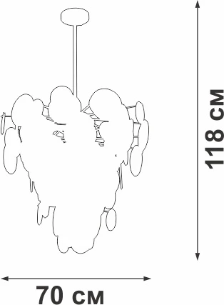 Потолочная люстра на штанге Vitaluce V5802-8/8PL (220V)