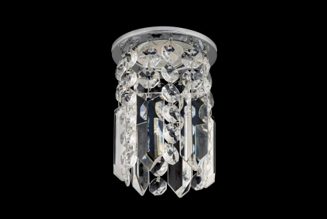 Встраиваемый светильник хрустальный Dio D'Arte Osimo Nickel GU10.5.14.8.123 N (220V, круглые)