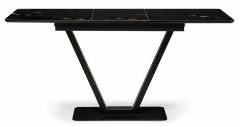 Стол на тумбе Woodville Бугун обсидиан / черный 500004