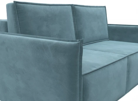 Диван прямой Либерти мини (Бирюзовый/Велюр) Лига Диванов арт.121895