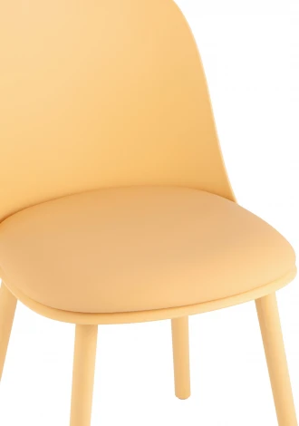 Стул Fog с подушкой пластик желтый УТ000036900
