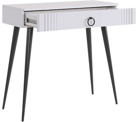 Ева Туалетный столик 2 (без зеркала) Mebelson (ЛДСП,МДФ/Светлое дерево,Белый) арт.TS-02.3101