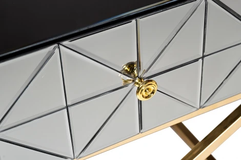 KFG090 Тумба с матовой зерк.отделкой каркас металл. 60*40*60см Garda Decor