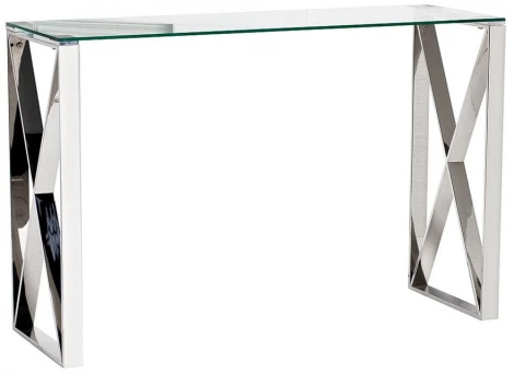 Консольный стол Garda Decor 47ED-CST008 (Серебро/Серебро,Прозрачный)