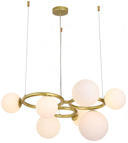 Подвесной светильник Lussole Downey LSP-8804 (220V, на тросе, шарики, молекулы)