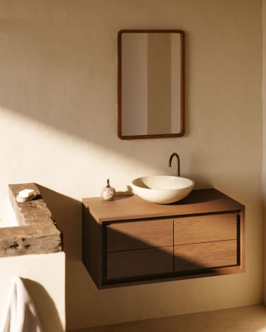 Настенное зеркало La Forma (ex Julia Grup) Shamel (Орех/ Тик)