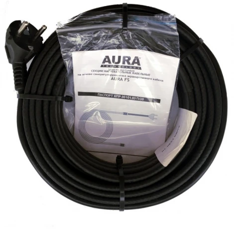 Кабель для обогрева желобов и водостоков AURA FS 30-6 (6м-180 Вт)