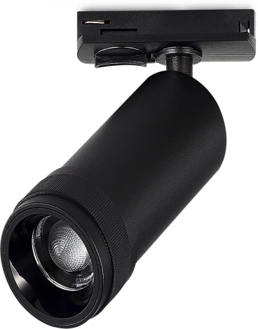 Трековый светильник однофазный ST Luce ST384.446.20 Черный LED 1*20W 220V (круглые)