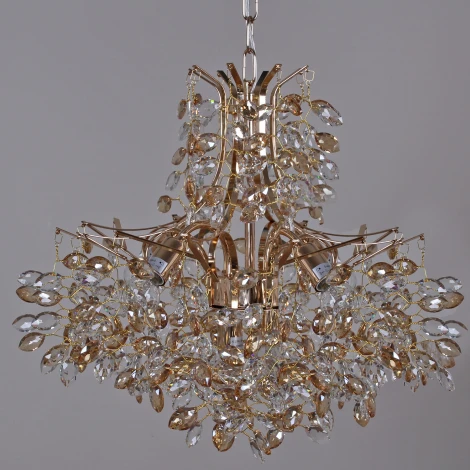 Подвесная люстра Reluce 08274-0.4-06 FG (220V, хрусталь, на цепи)