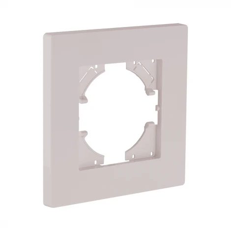 Рамка 1-постовая кашемир матовый Kollinger Aspekt AT1CM