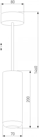 Подвесной светодиодный светильник Elektrostandard Onde 50250 LED 10W 4000K чёрный (220V, на проводе, круглые)