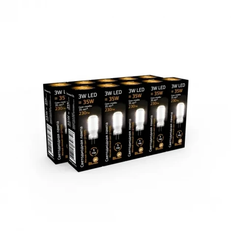 Лампочка светодиодная G4 2,5 Вт 230 lm 2700K теплое белое свечение Gauss 107707103