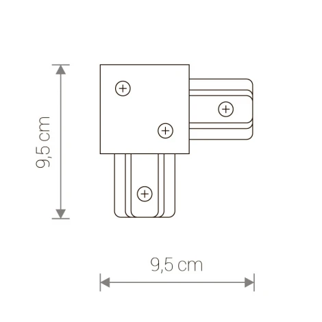 Коннектор Nowodvorski Profile Recessed L-connector 8971 (220V)