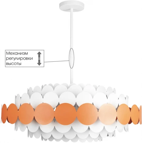 Потолочная люстра на штанге Loft It Juicy 10310/M Red (220V, круглые)