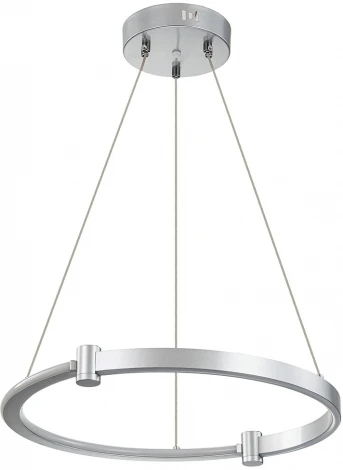 Подвесной светильник 14015/1P Silver Indigo Circolato V000078L (регулировка яркости, LED, 220V, пульт управления, на тросе, кольцо)