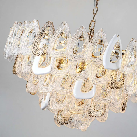 Подвесная люстра хрустальная Modelux ML.6775.800 GD