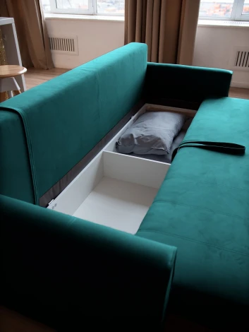 РИМИНИ Диван прямой изумрудный D1 furniture арт.AAA4046016