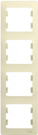 Рамка на 4 поста (бежевый) Systeme Electric GSL000208