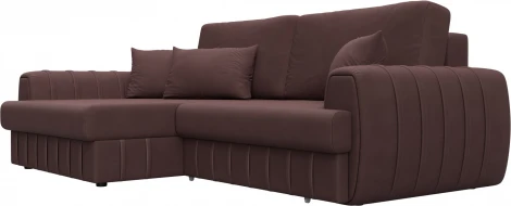 Диван угловой Лига-057 НПБ угол левый Лига Диванов (Замша) арт.129283L