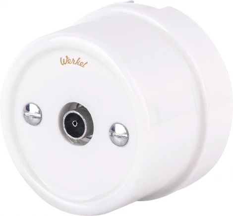ТВ-розетка (белая) Werkel WL18-02-05 (a036797)